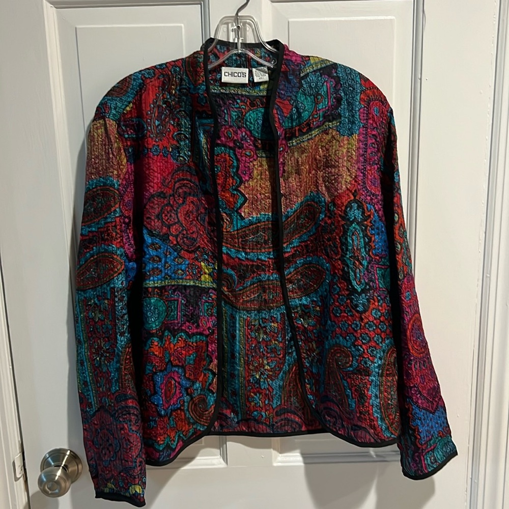 Chico’s 100% silk lightweight cardigan